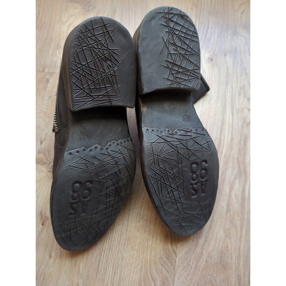 A.S. 98 Fleetwood Moto Grunge Zip Ankle Boots Womens 10.5-11 EU 42 - Picture 11 of 12